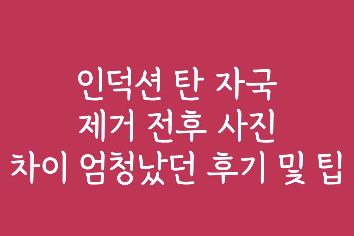 인덕션 탄 자국 제거 전후 사진 차이 엄청났던 후기 및 팁