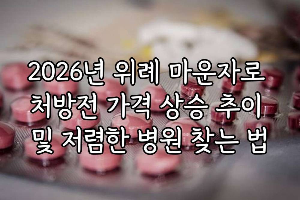 2026년 위례 마운자로 처방전 가격 상승 추이 및 저렴한 병원 찾는 법