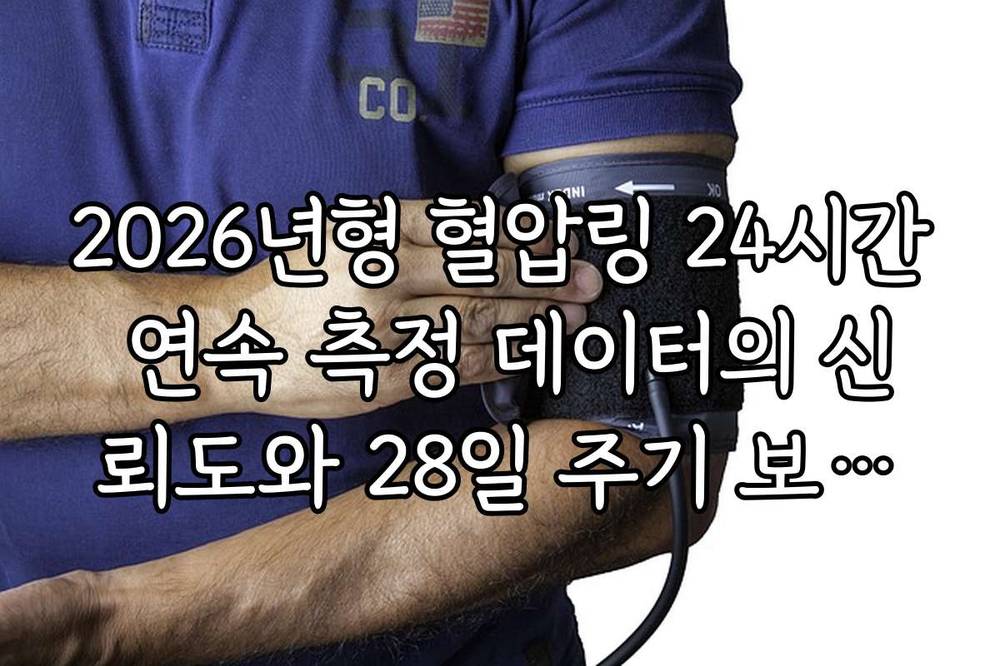 2026년형 혈압링 24시간 연속 측정 데이터의 신뢰도와 28일 주기 보정의 필요성