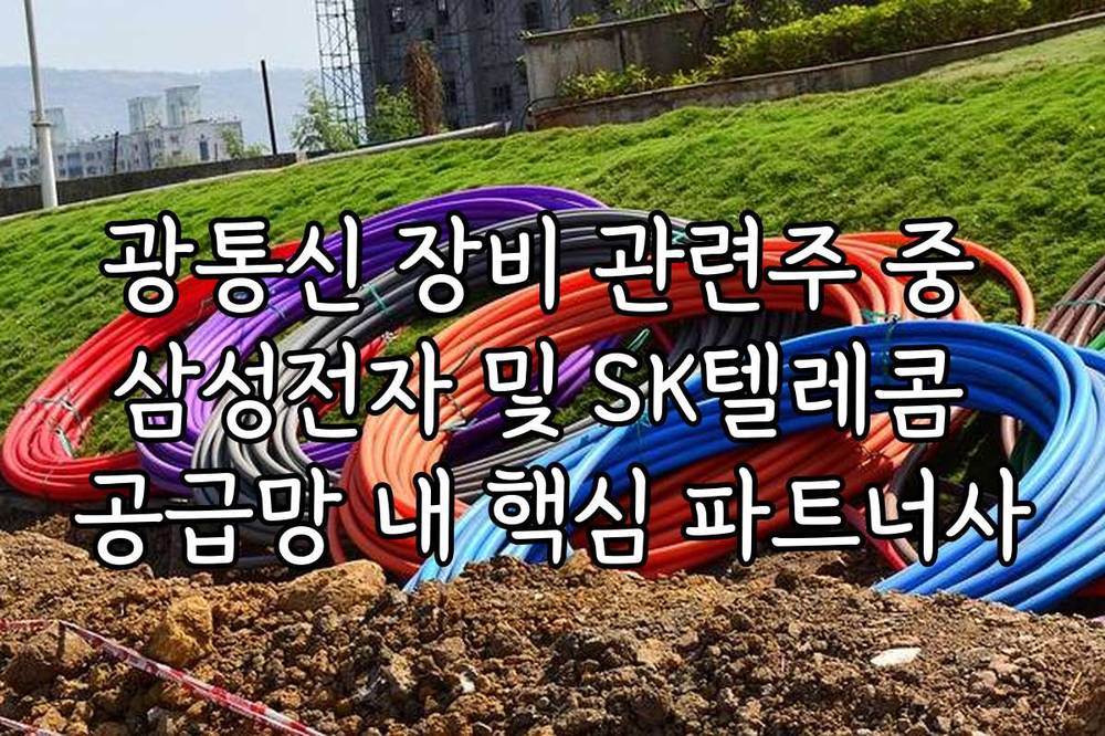 광통신 장비 관련주 중 삼성전자 및 SK텔레콤 공급망 내 핵심 파트너사